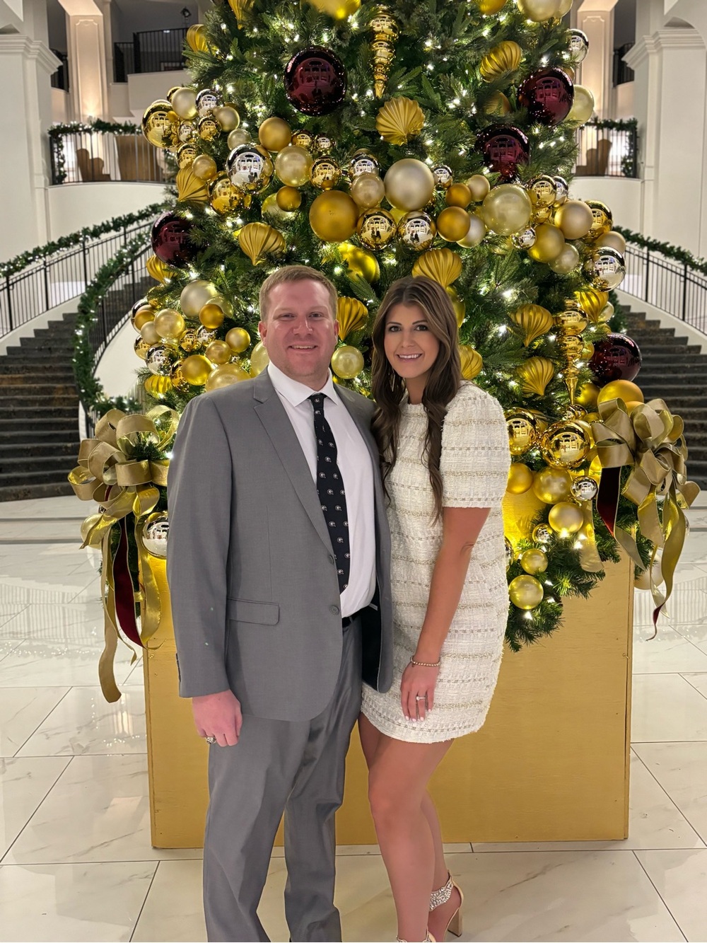 White/Gold Dress